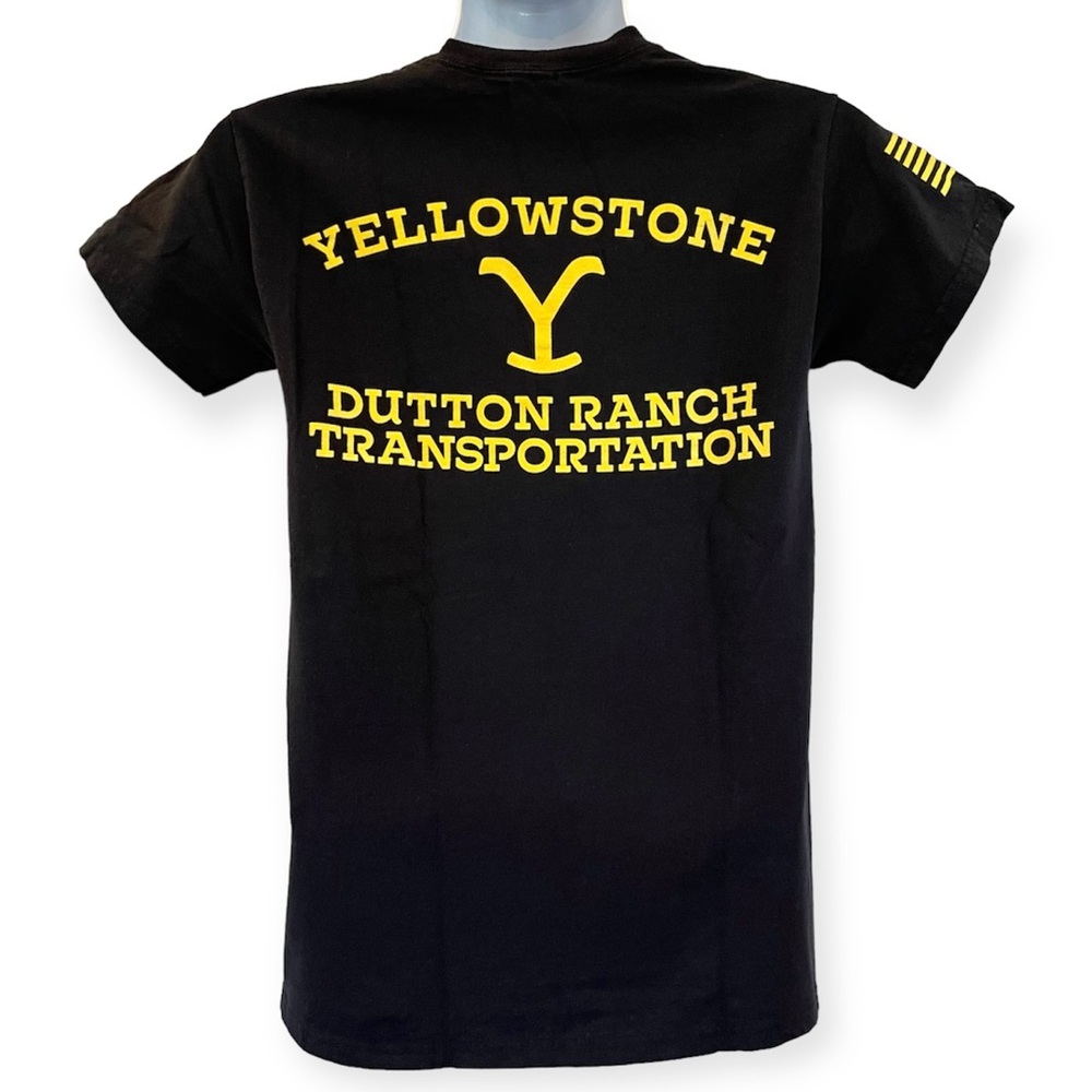 Yellowstone Dutton Ranch T Shirt Mens Small Black Y2 Graphic Western‎ TV Tee